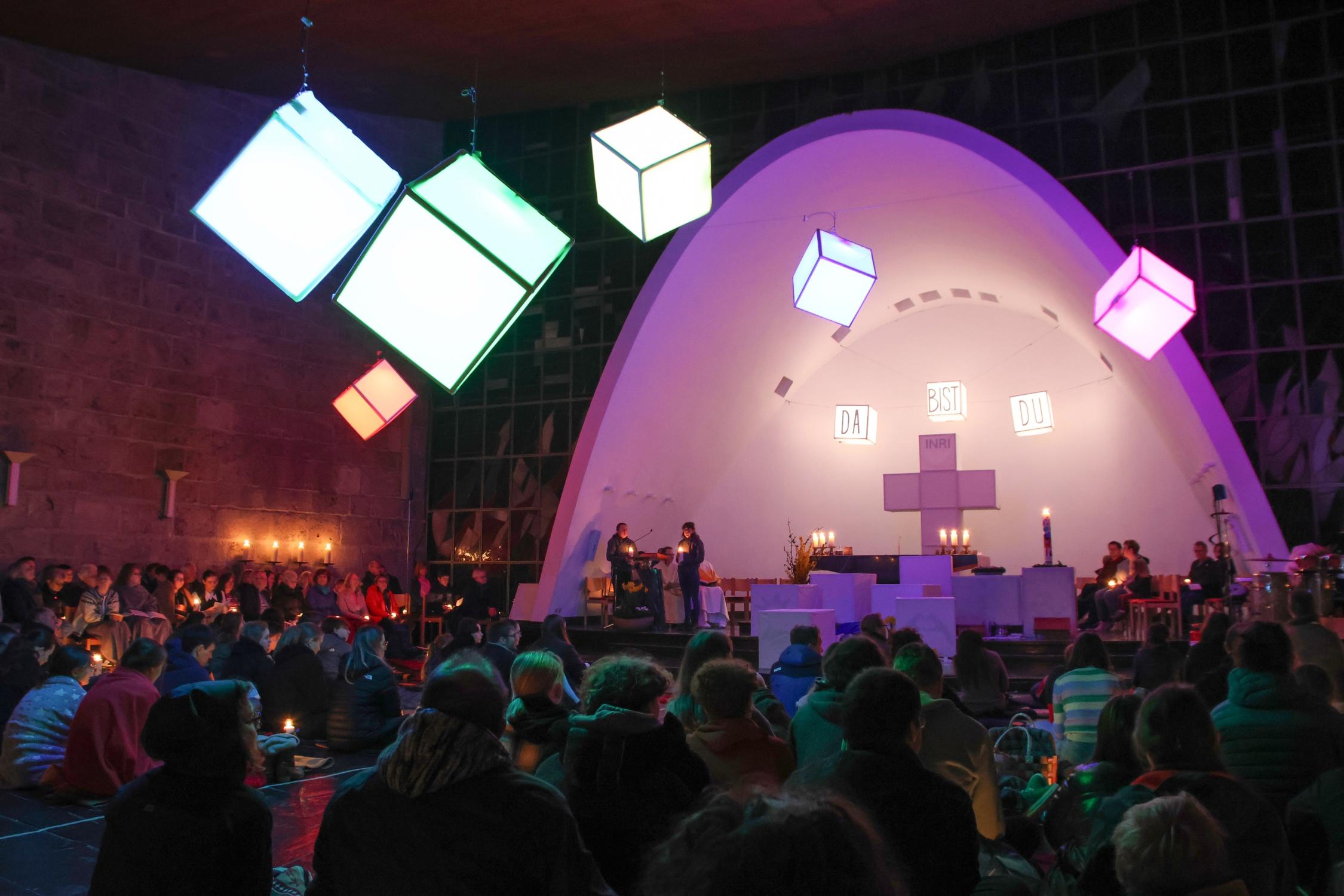 Veranstaltungsort: Oberkirche Burg Feuerstein während der Osternacht 20204