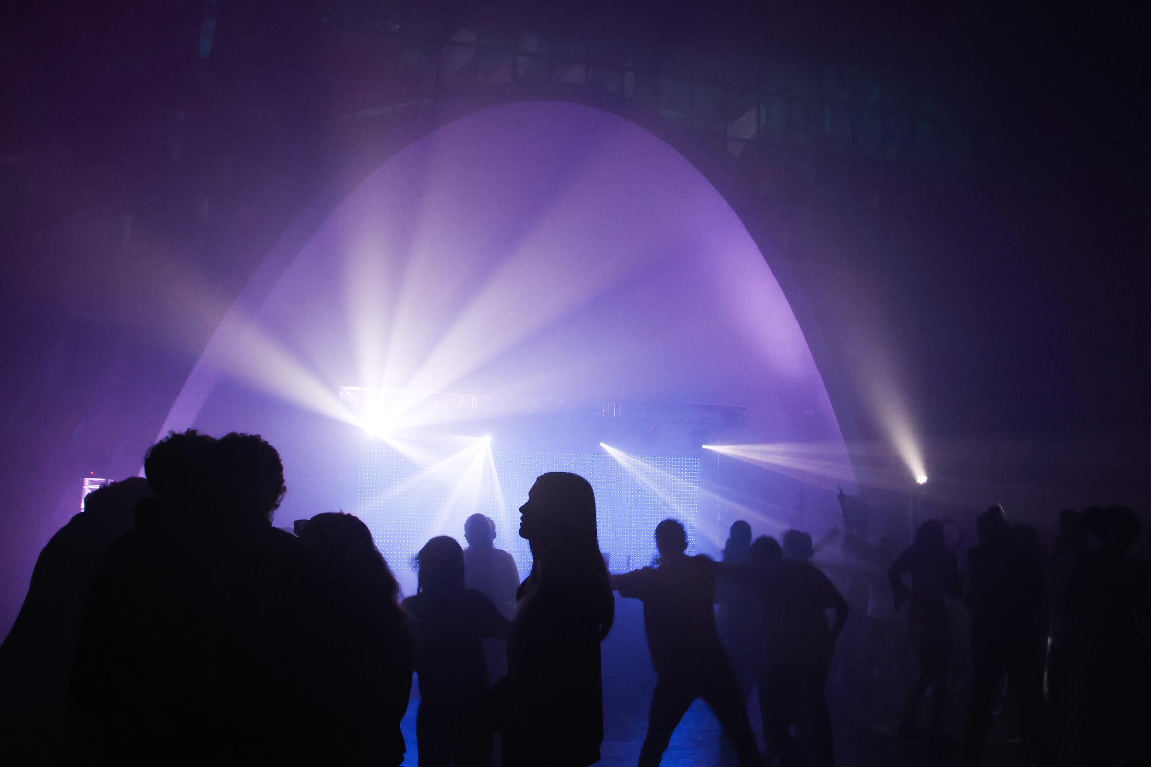 Während der Disco-Church in der Oberkirche