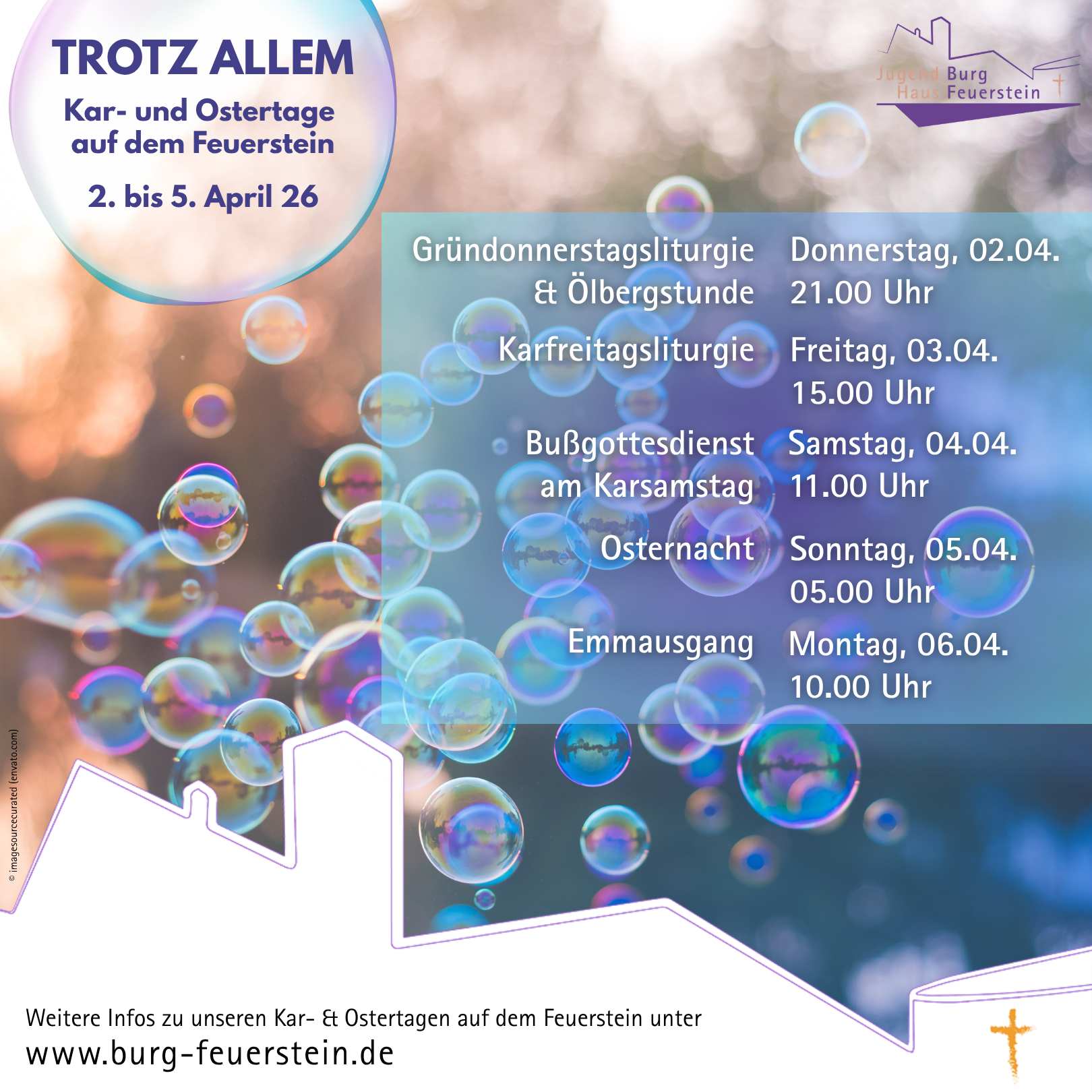 Gottesdienste an den Kar- und Ostertagen 2026