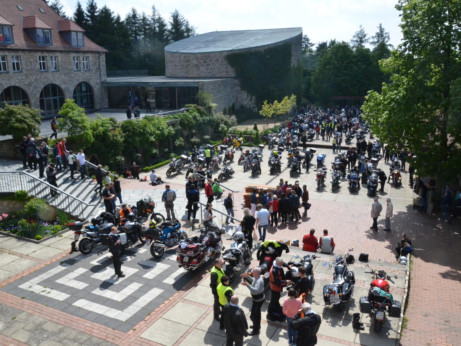 Beim Motorradgottesdienst