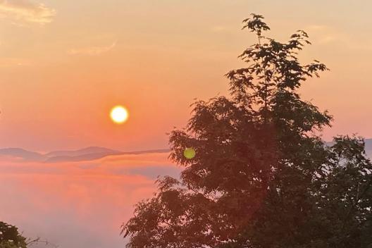 Blick nach Ebermannstadt, Sonnenaufgang