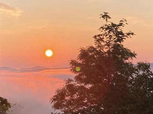 Blick nach Ebermannstadt, Sonnenaufgang