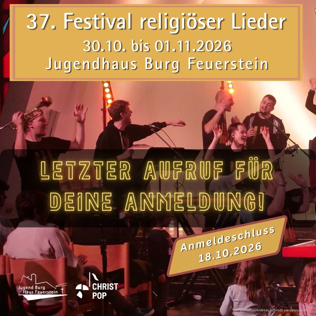 Festival religiöser Lieder - Letzte Anmeldemöglichkeit