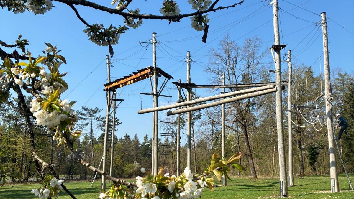 Hochseilgarten der Burg Feuerstein