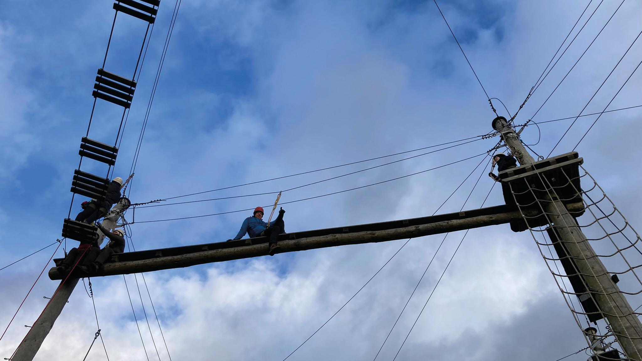 Hochseilgarten der Burg Feuerstein