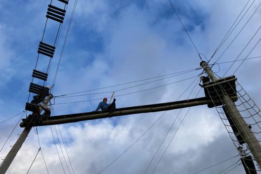 Hochseilgarten der Burg Feuerstein