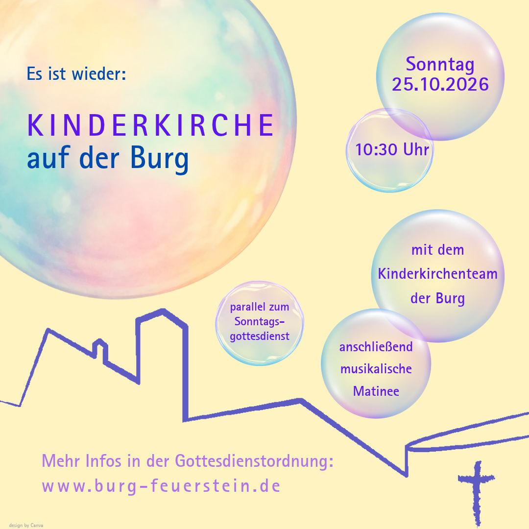 Einladung zur Kinderkirche am 25.10.2026