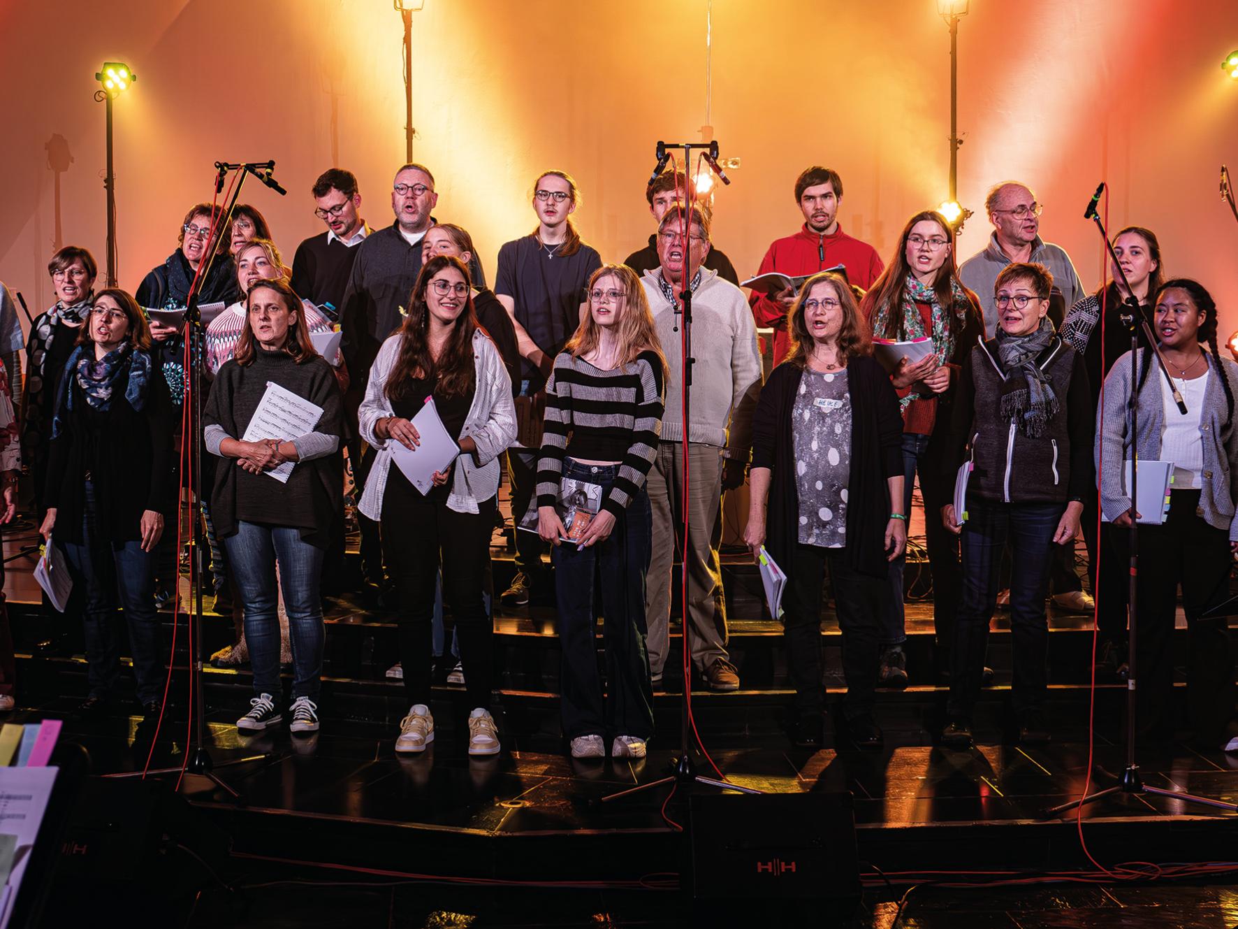 Chor beim Auftritt in der Oberkirche 2024
