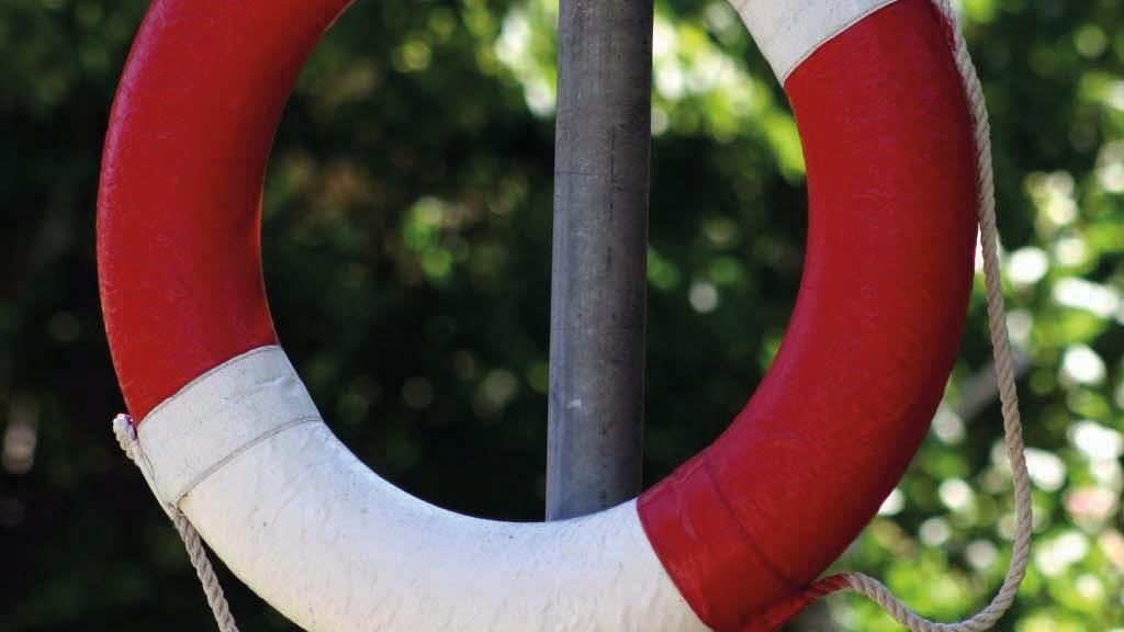Rettungsring an Stange