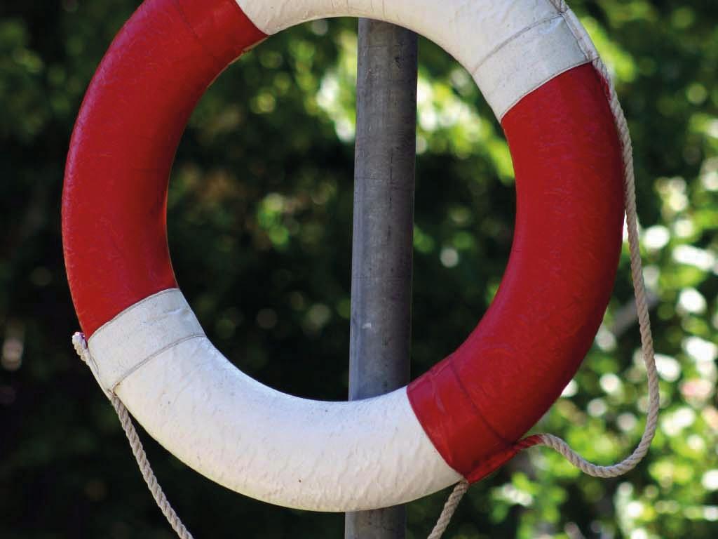 Rettungsring an Stange